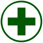 hospital icon representing health care cleaning